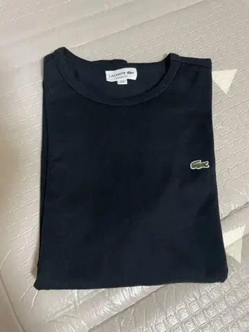 라코스테 블랙 티셔츠 US S