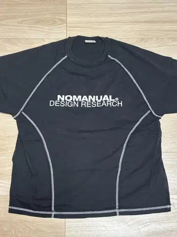 NOMANUAL 게임 티셔츠 L 블랙