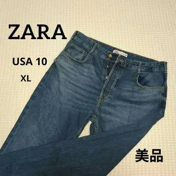 자라 스트레이트 레그 데님 팬츠 USA 10 XL 빅 사이즈
