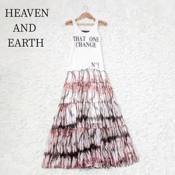 HAYATE and Earth 슬리브리스 도킹 맥시 길이 원피스 M