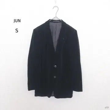 준 | 코듀로이 테일러드 자켓 [S] 싱글 브레스트 무지 블랙 아우터
