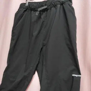 파타고니아 블랙 팬츠 허리밴딩