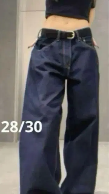 GAP 28/30 슈퍼 배기 데님 다크 린스 인기 완판템