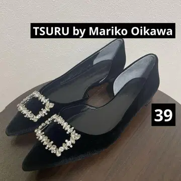 TSURU by Mariko Oikawa 플랫 슈즈 벨로아 39