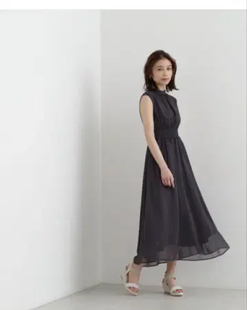 내추럴 뷰티 베이직 허리 셔링 양류 원피스 PS
