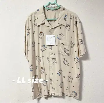 치이카와 하치와레 토끼 밤만쥬 올 패턴 새틴 Y 셔츠
