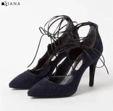 DIANA 데님 레이스업 펌프스 23.5cm