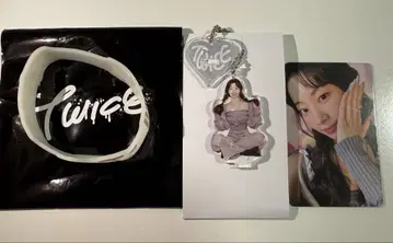 TWICE POPUP 트레이딩 카드 미니 아크릴 스탠드 러버 밴드