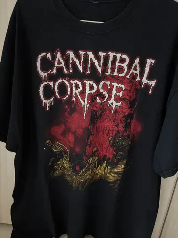 CANNIBAL CORPSE 그래픽 티셔츠 블랙