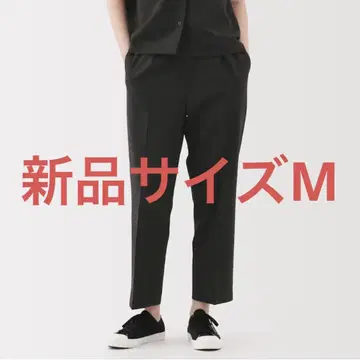 무인양품 바람이 통하는 스트레치 축구 팬츠 이지 테이퍼드 팬츠 M