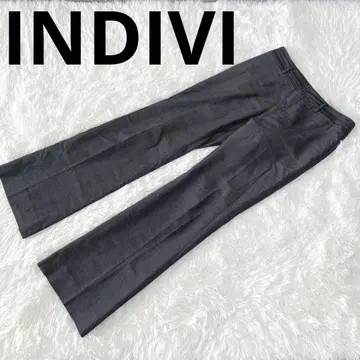 INDIVI 인디비(40) 슬랙스 팬츠 바지 스트레이트 그레이