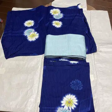 네이비 컬러 마가렛 유카타
