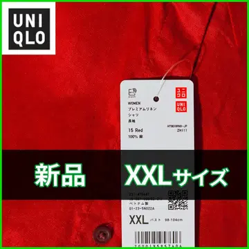 유니클로 프리미엄 린넨 셔츠 2XL 사이즈 475647 레드