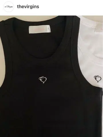 the virgins logo tank 탱크탑 블랙
