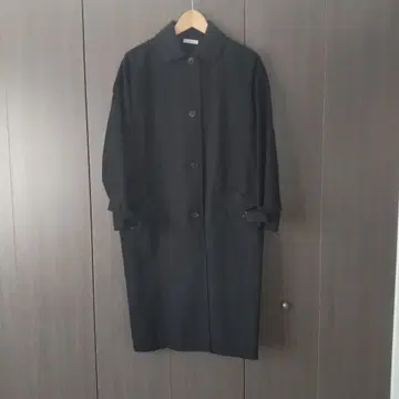 IENA 블랙 스텐카라 코트