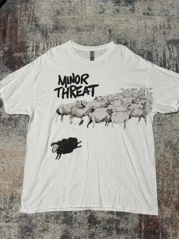 MINOR THREAT 헤비 코튼 티셔츠 XL