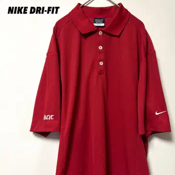 나이키 DRI-FIT 골프 피케 셔츠 CVC M 레드 택 포함