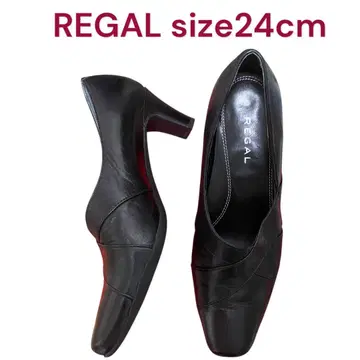 새상품급 리걸 가죽 천연 가죽 펌프스 24cm