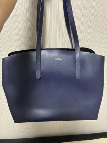 훌라 네이비 가죽 비즈니스 백