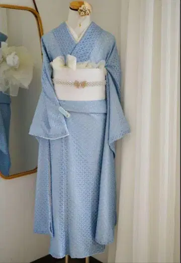 레이스 후리소데 단품 기모노 성인식
