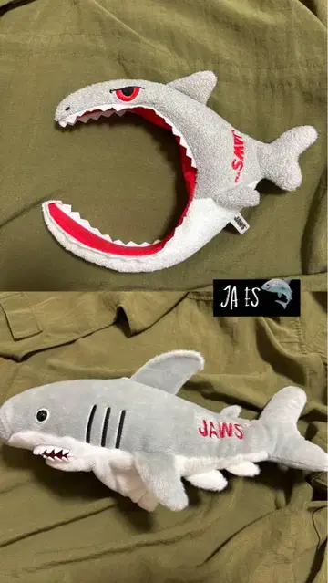 JAWS 상어 머리띠 마스코트 봉제 인형