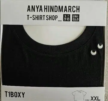 유니클로 안야 힌드마치 티셔츠 블랙 2XL 미사용 새상품 정품 T1