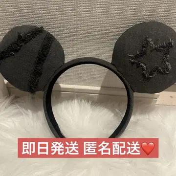 디즈니 미키 머리띠 데님