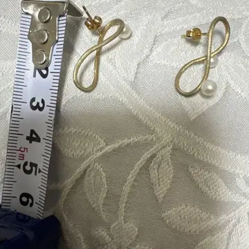 디자인 펄 장식 귀걸이