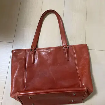 아니아리 빨간색 토트백