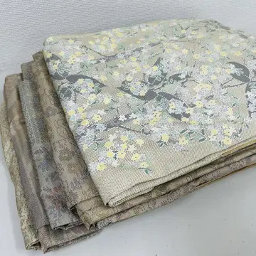 오시마 명주 기모노 순수 실크 5벌 묶음 판매 리메이크 재료 S-1622