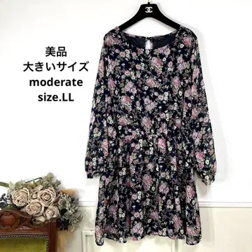 54 새상품급 빅 사이즈 moderate 플라워 원피스