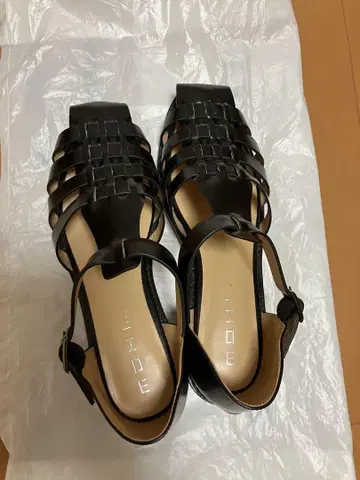 MOHI 구르카 샌들 블랙 사이즈 36 (23cm)