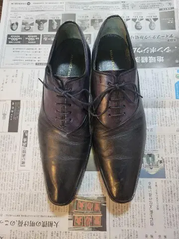 [마드라스] 가죽 포멀 신발 블랙/네이비 25.5cm