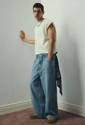 H&M 슈퍼 배기 데님