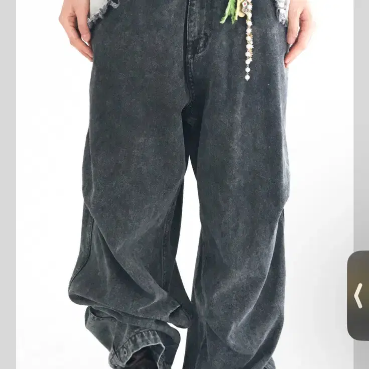 shop faerie cut ー off denim maxi pants ( black ) 新品 Shopfairy