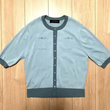 CABAN 카반 크루넥 하프 슬리브 포켓 가디건
