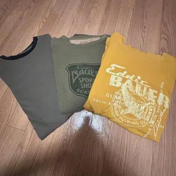Eddie Bauer 티셔츠 롱 티셔츠 3종 세트
