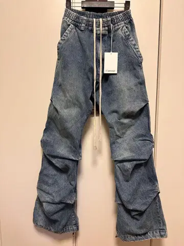 A.F ARTEFACT 데님 턱 슬림 배기 팬츠