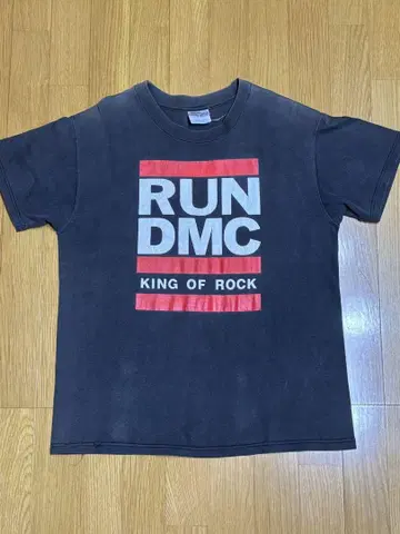 RUN DMC KING OF ROCK 티셔츠 M 사이즈 90s hanes