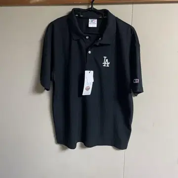 로스앤젤레스 다저스 피케 셔츠 자수 로고 메이저 리그 MLB 공식 블랙