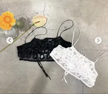 iki 테이프 얀 자수 뷔스티에