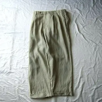 90s Ralph Lauren 랄프 로렌 린넨 와이드 슬랙스 구제 의류