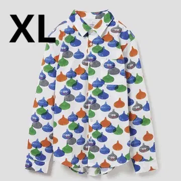 드래곤 퀘스트 XL 셔츠 슬라임 패턴 그라니프 택 포함 새상품