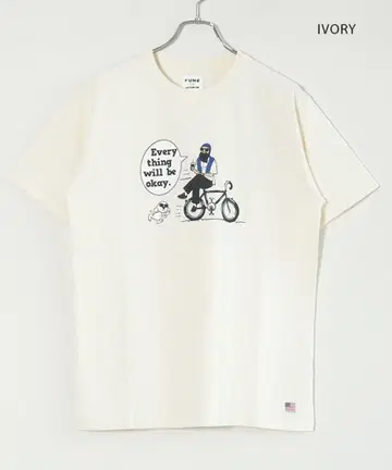 modemdesign 프린트 T 별주 캐주얼 아메카지 캐릭터 FUN