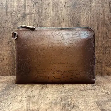 벨루티 Berluti 캘리그래피 니노 GM 가죽 클러치 백