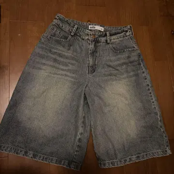 데님 하프 팬츠 M