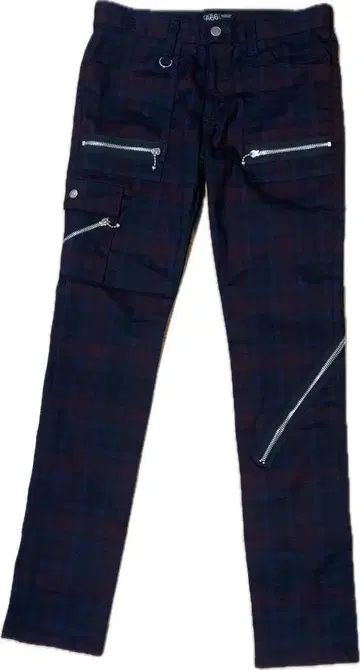 666 체크 무늬 팬츠 Army Zip Jeans 세디셔너리