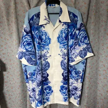 DOMON 꽃무늬 폴리 셔츠