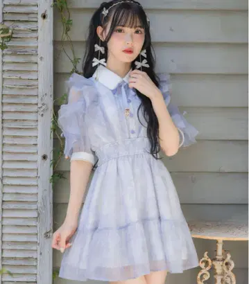 ROJITA 꽃무늬 반팔 미니 원피스
