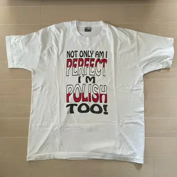 빈티지 90년대 메시지 티셔츠